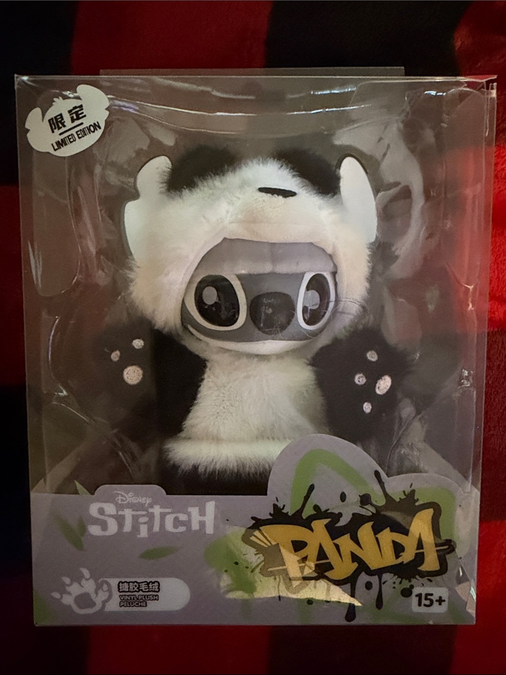 Disney Stitch Panda Plush - Black, White